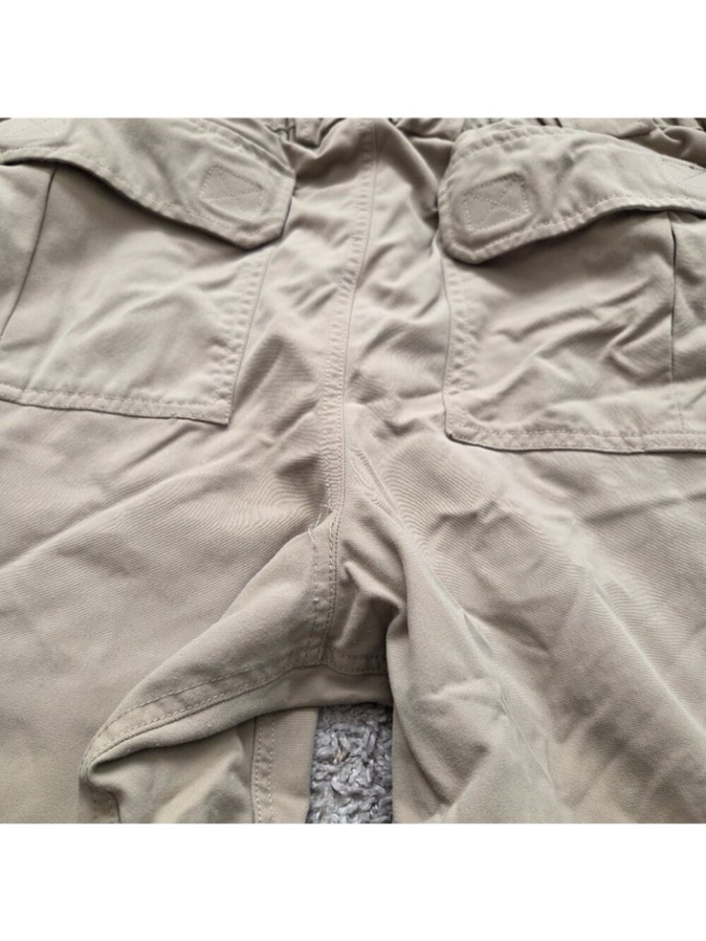 Duluth Trading Shorts Mens XL Beige Cargo Nylon Hiking Outdoors Stretch - Picture 5 of 7